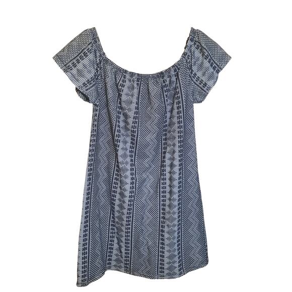 Miss Selfridge Petite Black & White Pattern Elasic Neckline Detail Size 4 NWT - Picture 1 of 8